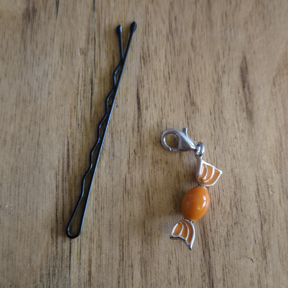 Rare Vintage Thomas Sabo Sterling Silver Orange Enamel Bon Bon Candy Charm - Picture 7 of 7